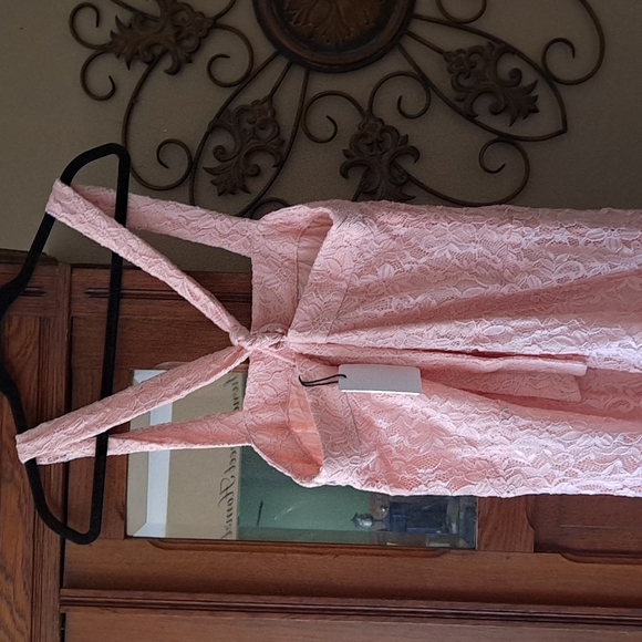 Bnwt Line and dot lace overalls - Picture 3 of 3